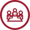 icon showing a meeting